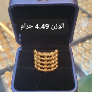 خاتم ذهب دبي الوزن 4.49 جرام