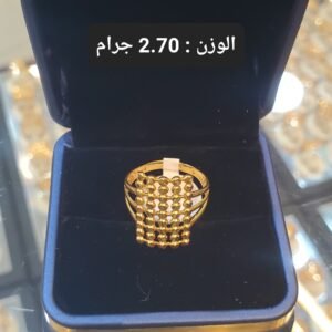 خاتم ذهب دبي الوزن 2.70 جرام