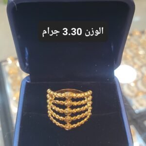 خاتم ذهب دبي الوزن 3.30 جرام