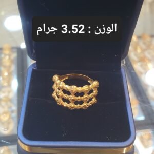 خاتم ذهب دبي الوزن 3.52 جرام