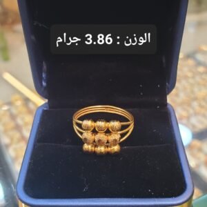 خاتم ذهب دبي الوزن 3.86 جرام