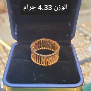 خاتم ذهب دبي الوزن 4.33 جرام