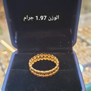 خاتم ذهب دبي الوزن 1.97 جرام