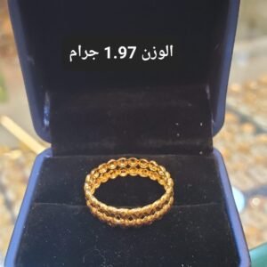 خاتم ذهب دبي الوزن 1.97 جرام